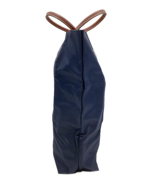 LONGCHAMP（ロンシャン）LONGCHAMP (ロンシャン) トートバッグ プリアージュS ネイビー×ブラウンの古着・服飾アイテム