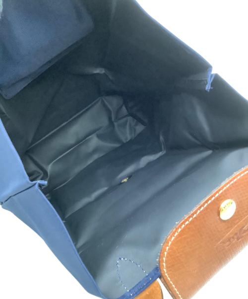 LONGCHAMP（ロンシャン）LONGCHAMP (ロンシャン) トートバッグ プリアージュS ネイビー×ブラウンの古着・服飾アイテム