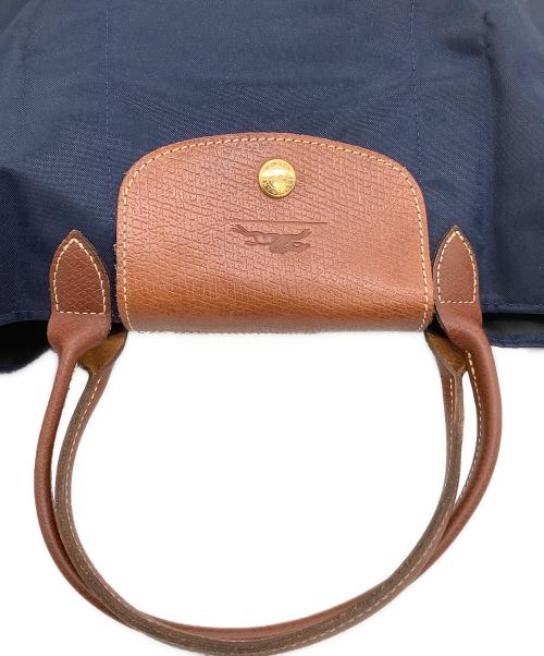 LONGCHAMP（ロンシャン）LONGCHAMP (ロンシャン) トートバッグ プリアージュS ネイビー×ブラウンの古着・服飾アイテム