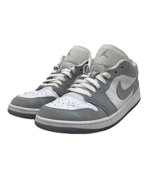 NIKE（ナイキ）NIKE (ナイキ) スニーカー AIR JORDAN 1 LOW ホワイト×グレー サイズ:28.5の古着・服飾アイテム