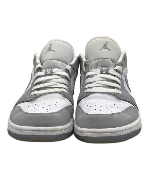 NIKE（ナイキ）NIKE (ナイキ) スニーカー AIR JORDAN 1 LOW ホワイト×グレー サイズ:28.5の古着・服飾アイテム