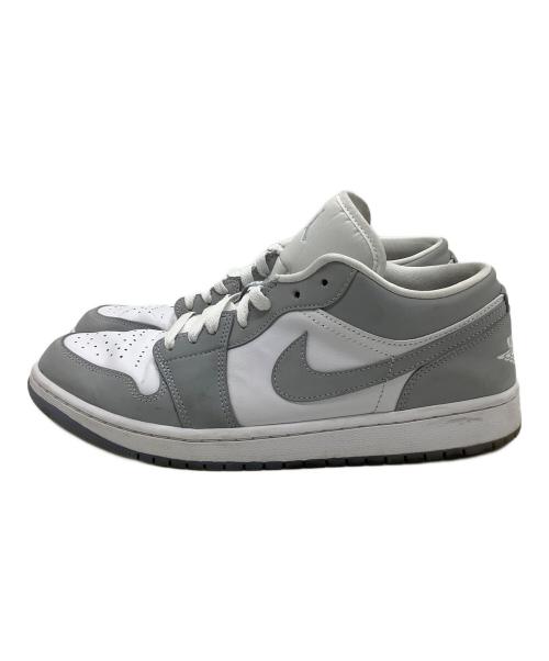 NIKE（ナイキ）NIKE (ナイキ) スニーカー AIR JORDAN 1 LOW ホワイト×グレー サイズ:28.5の古着・服飾アイテム