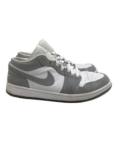 NIKE（ナイキ）NIKE (ナイキ) スニーカー AIR JORDAN 1 LOW ホワイト×グレー サイズ:28.5の古着・服飾アイテム