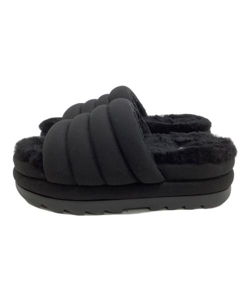 UGG（アグ）UGG (アグ) シープスキンファーサンダル ブラック サイズ:25の古着・服飾アイテム