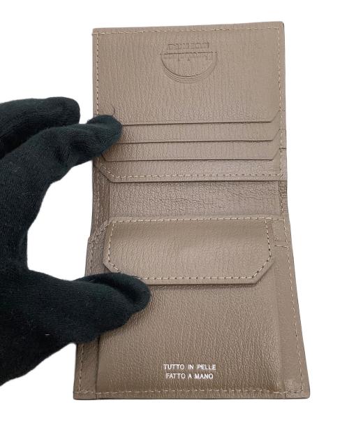 L'arcobalcno（ラルコバレーノ）L'arcobalcno (ラルコバレーノ) 2つ折り財布 ブルー×ブラウンの古着・服飾アイテム