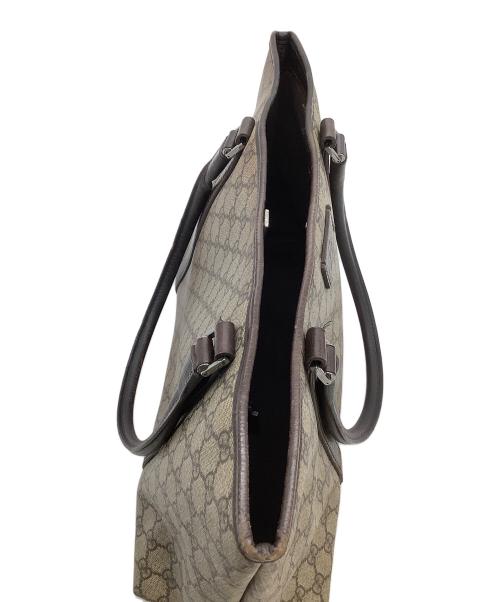 GUCCI（グッチ）GUCCI (グッチ) ハンドバッグ ブラウン×ベージュの古着・服飾アイテム