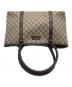 中古・古着 GUCCI (グッチ) ハンドバッグ ブラウン×ベージュ：14000円