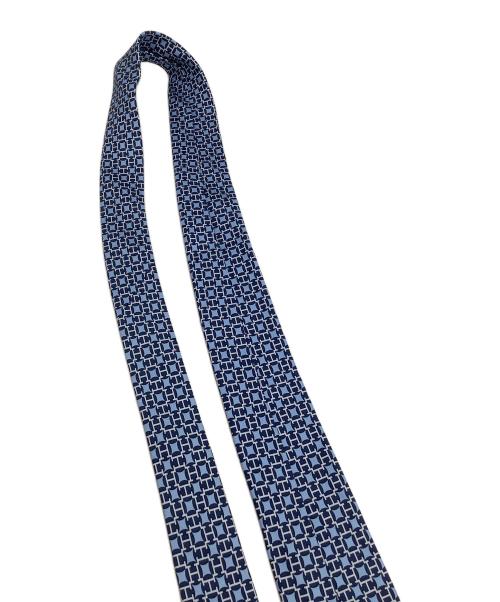 HERMES（エルメス）HERMES (エルメス) ネクタイ 総柄 ブルー サイズ:不明の古着・服飾アイテム