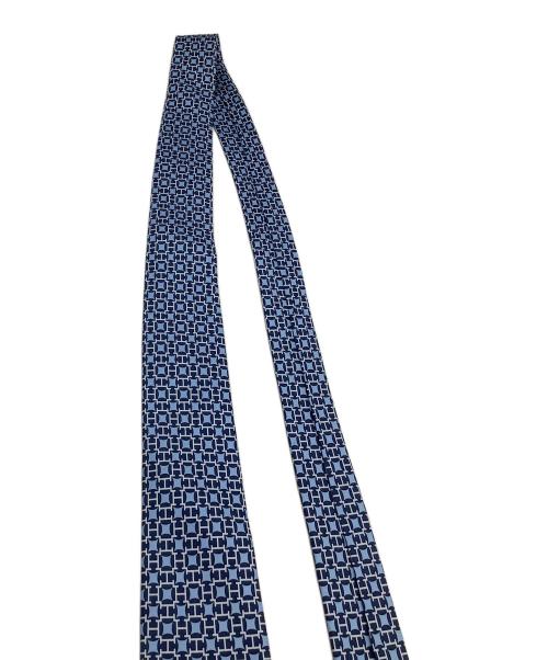 HERMES（エルメス）HERMES (エルメス) ネクタイ 総柄 ブルー サイズ:不明の古着・服飾アイテム