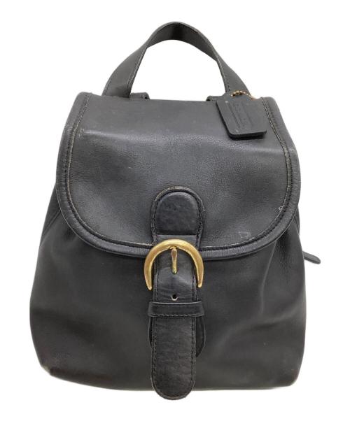 COACH（コーチ）COACH (コーチ) レザーリュック OLD COACH ブラックの古着・服飾アイテム