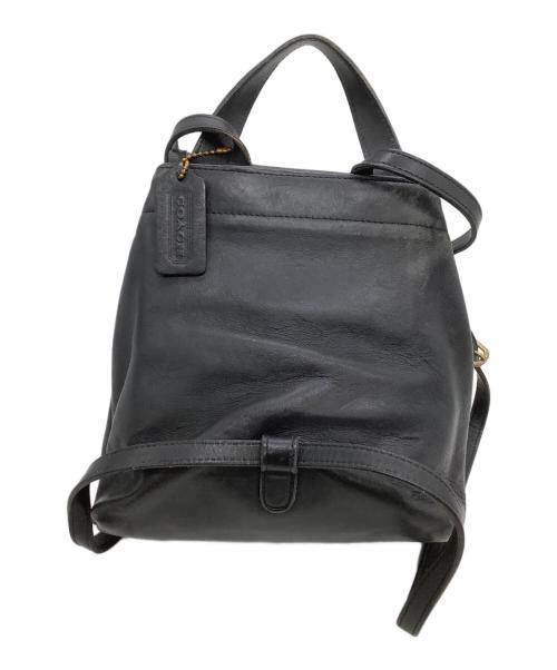 COACH（コーチ）COACH (コーチ) レザーリュック OLD COACH ブラックの古着・服飾アイテム