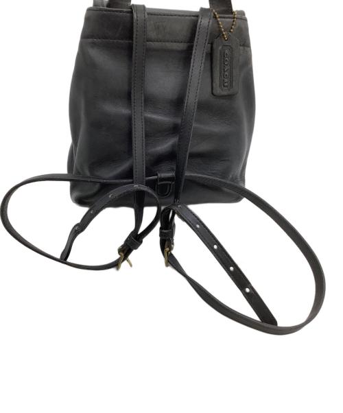 COACH（コーチ）COACH (コーチ) レザーリュック OLD COACH ブラックの古着・服飾アイテム