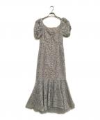 eimy istoireエイミーイストワール）の古着「ツートンレースマーメイドワンピース」｜ブラック