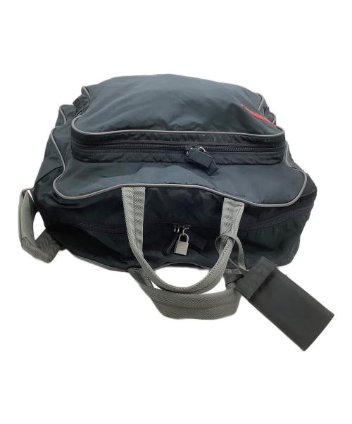 PRADA（プラダ）PRADA (プラダ) ボストンバッグ ブラック×グレーの古着・服飾アイテム