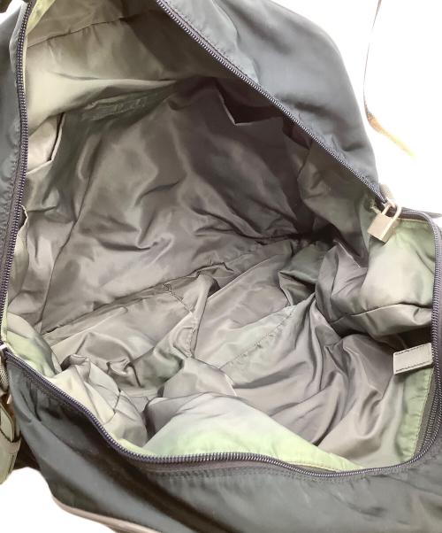 PRADA（プラダ）PRADA (プラダ) ボストンバッグ ブラック×グレーの古着・服飾アイテム