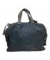 PRADA (プラダ) ボストンバッグ ブラック×グレー：8000円
