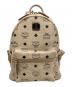 MCM（エムシーエム）の古着「リュック サイドスタッズバックパック」｜ベージュ