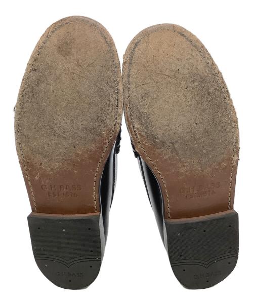 G.H.BASS（ジーエイチバス）G.H.BASS (ジーエイチバス) コインローファー ホワイト×ブラック サイズ:39 1/2の古着・服飾アイテム