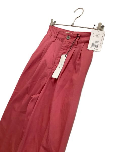 YANUK（ヤヌーク）YANUK (ヤヌーク) ワイドパンツ　タック ワイド トラウザーズ ピンク サイズ:M 未使用品の古着・服飾アイテム