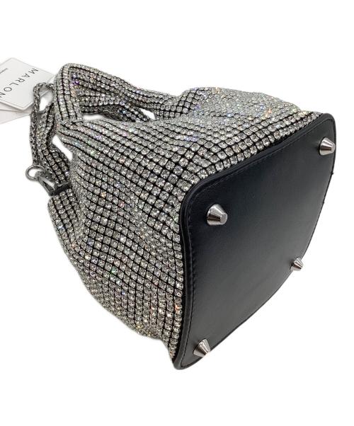 MARLON（マロン）MARLON (マロン) ラインストーン2WAYバッグ シルバー 未使用品の古着・服飾アイテム