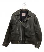 JAMES GROSE×ABAHOUSEジェームスグロース×アバハウス）の古着「ダブルライダースジャケット MANILA JACKET」｜ブラック