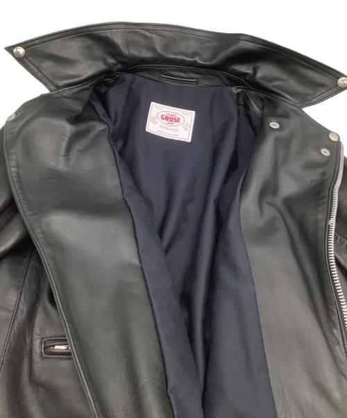 JAMES GROSE（ジェームスグロース）JAMES GROSE (ジェームスグロース) ABAHOUSE (アバハウス) ダブルライダースジャケット MANILA JACKET ブラック サイズ:40Sの古着・服飾アイテム