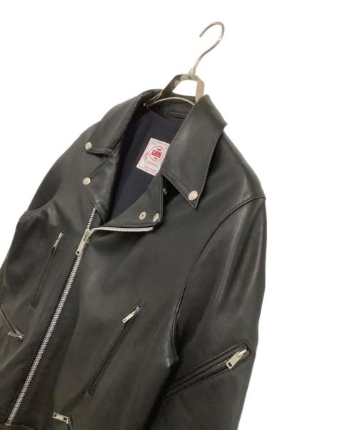 JAMES GROSE（ジェームスグロース）JAMES GROSE (ジェームスグロース) ABAHOUSE (アバハウス) ダブルライダースジャケット MANILA JACKET ブラック サイズ:40Sの古着・服飾アイテム