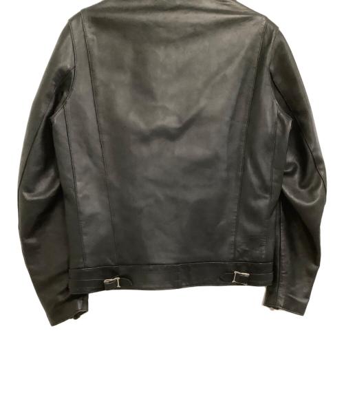 JAMES GROSE（ジェームスグロース）JAMES GROSE (ジェームスグロース) ABAHOUSE (アバハウス) ダブルライダースジャケット MANILA JACKET ブラック サイズ:40Sの古着・服飾アイテム