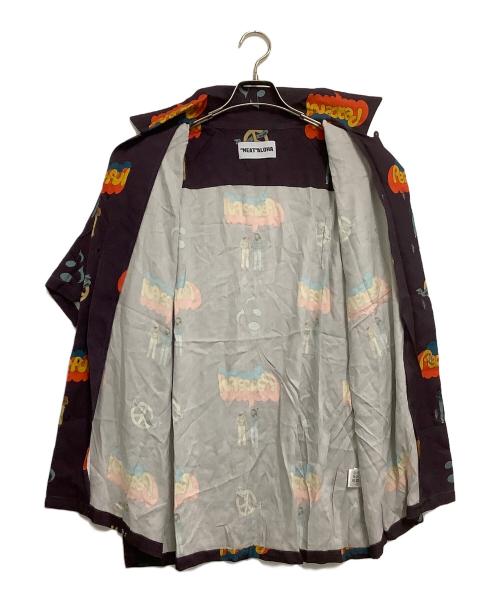 NEAT ALOHA（ニートアロハ）NEAT ALOHA (ニートアロハ) 開襟シャツ Peaceful パープル サイズ:Lの古着・服飾アイテム