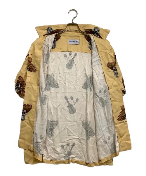 NEAT ALOHA（ニートアロハ）NEAT ALOHA (ニートアロハ) 長袖開襟シャツ オレンジ サイズ:Lの古着・服飾アイテム