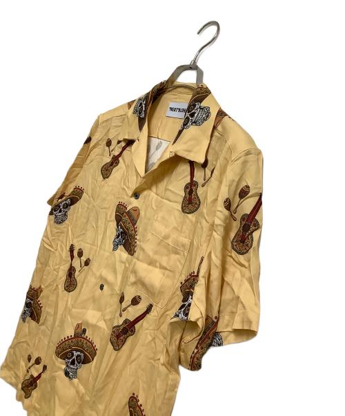 NEAT ALOHA（ニートアロハ）NEAT ALOHA (ニートアロハ) 長袖開襟シャツ オレンジ サイズ:Lの古着・服飾アイテム