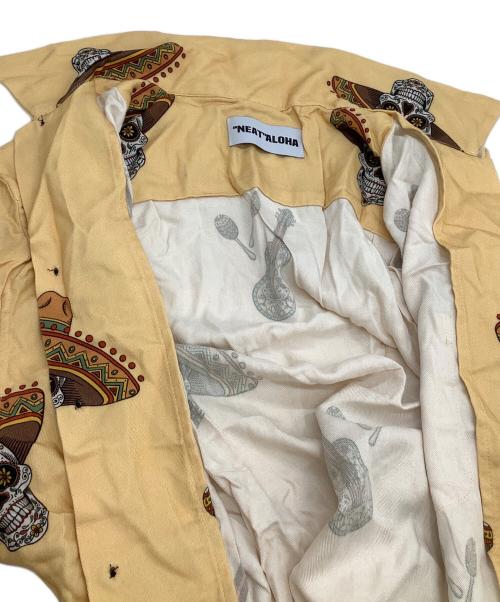 NEAT ALOHA（ニートアロハ）NEAT ALOHA (ニートアロハ) 長袖開襟シャツ オレンジ サイズ:Lの古着・服飾アイテム