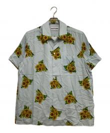NEAT ALOHA（ニートアロハ）の古着「開襟シャツ　ひまわり」｜スカイブルー
