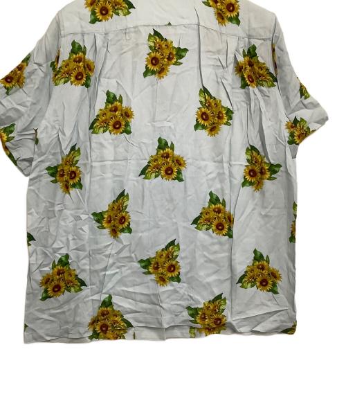 NEAT ALOHA（ニートアロハ）NEAT ALOHA (ニートアロハ) 開襟シャツ　ひまわり スカイブルー サイズ:Lの古着・服飾アイテム