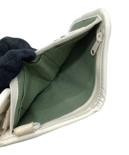 LUGGAGE LABEL（ラゲッジ レーベル）LUGGAGE LABEL (ラゲッジ レーベル) BEAMS (ビームス) 3つ折り財布 ホワイトの古着・服飾アイテム