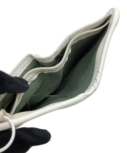 LUGGAGE LABEL（ラゲッジ レーベル）LUGGAGE LABEL (ラゲッジ レーベル) BEAMS (ビームス) 3つ折り財布 ホワイトの古着・服飾アイテム