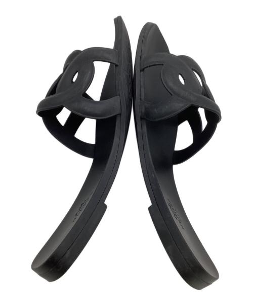 HERMES（エルメス）HERMES (エルメス) ラバーサンダル アロハ ブラック サイズ:36の古着・服飾アイテム