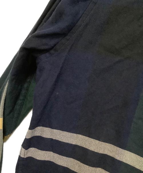 Barbour（バブアー）Barbour (バブアー) ボタンダウンシャツ ネイビー×グリーン サイズ:Mの古着・服飾アイテム