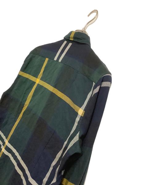 Barbour（バブアー）Barbour (バブアー) ボタンダウンシャツ ネイビー×グリーン サイズ:Mの古着・服飾アイテム