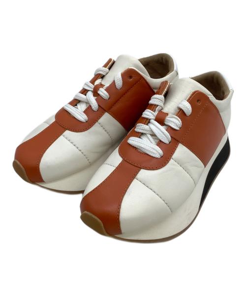 MARNI（マルニ）MARNI (マルニ) スニーカー BIG FOOT ホワイト×ブラウン サイズ:37の古着・服飾アイテム
