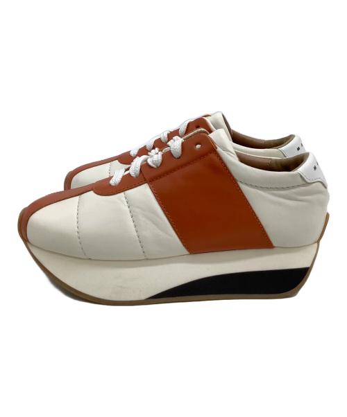 MARNI（マルニ）MARNI (マルニ) スニーカー BIG FOOT ホワイト×ブラウン サイズ:37の古着・服飾アイテム
