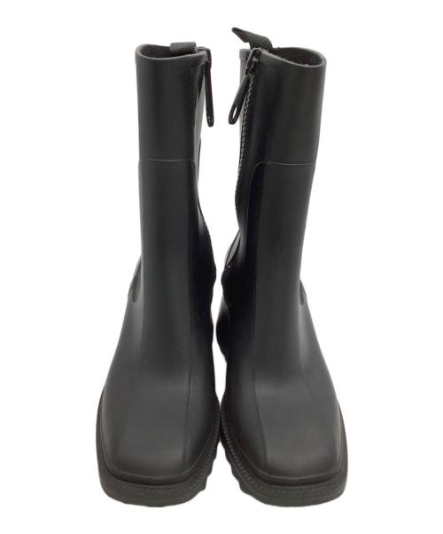 EMMA FRANCIS（エマフランシス）EMMA FRANCIS (エマフランシス) スクエアトゥーレインブーツ ブラック サイズ:35の古着・服飾アイテム