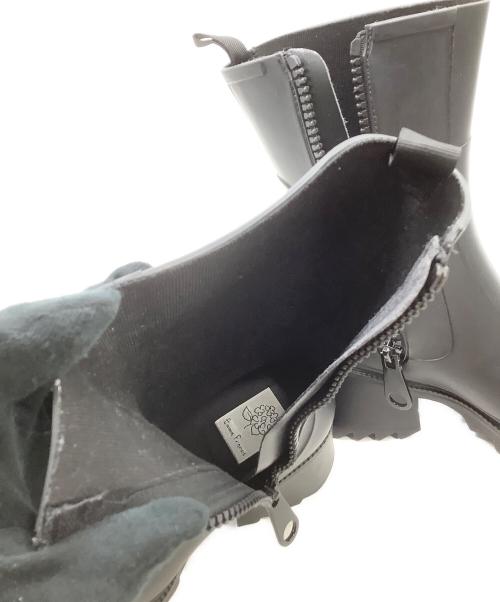 EMMA FRANCIS（エマフランシス）EMMA FRANCIS (エマフランシス) スクエアトゥーレインブーツ ブラック サイズ:35の古着・服飾アイテム