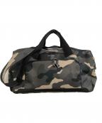 COLE HAANコールハーン）の古着「ダッフルバッグ カモフラージュ柄」｜グリーン×ブラック