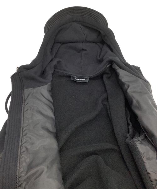 DIESEL（ディーゼル）DIESEL (ディーゼル) ジップパーカー ブラック サイズ:XLの古着・服飾アイテム
