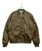DIESELディーゼル）の古着「フライトジャケット」｜カーキ