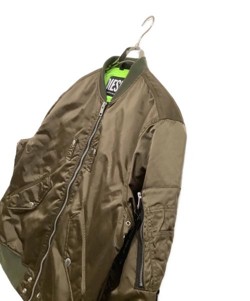 DIESEL（ディーゼル）DIESEL (ディーゼル) フライトジャケット カーキ サイズ:XLの古着・服飾アイテム