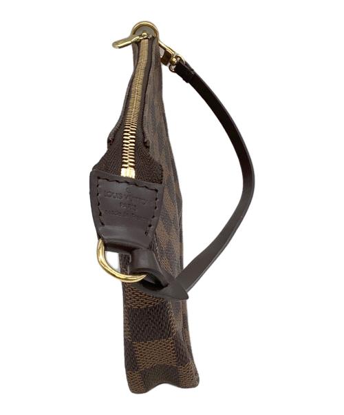 LOUIS VUITTON（ルイ ヴィトン）LOUIS VUITTON (ルイ ヴィトン) ハンドポーチ ダミエ ポシェット・アクセソワール ブラウンの古着・服飾アイテム