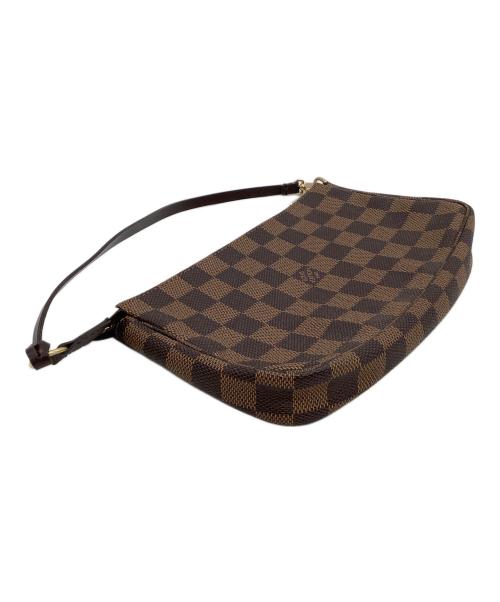 LOUIS VUITTON（ルイ ヴィトン）LOUIS VUITTON (ルイ ヴィトン) ハンドポーチ ダミエ ポシェット・アクセソワール ブラウンの古着・服飾アイテム