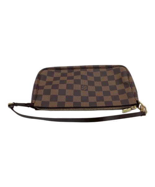 LOUIS VUITTON（ルイ ヴィトン）LOUIS VUITTON (ルイ ヴィトン) ハンドポーチ ダミエ ポシェット・アクセソワール ブラウンの古着・服飾アイテム